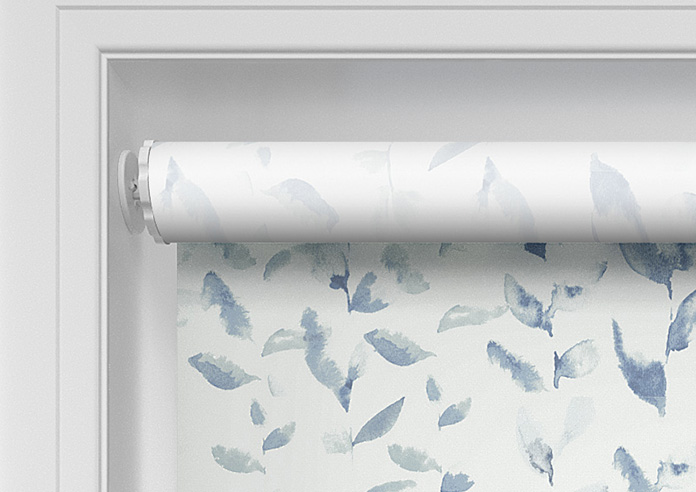 Watercolour Leaves, Blue River - Twist&Fit Roller Blind - Image 10